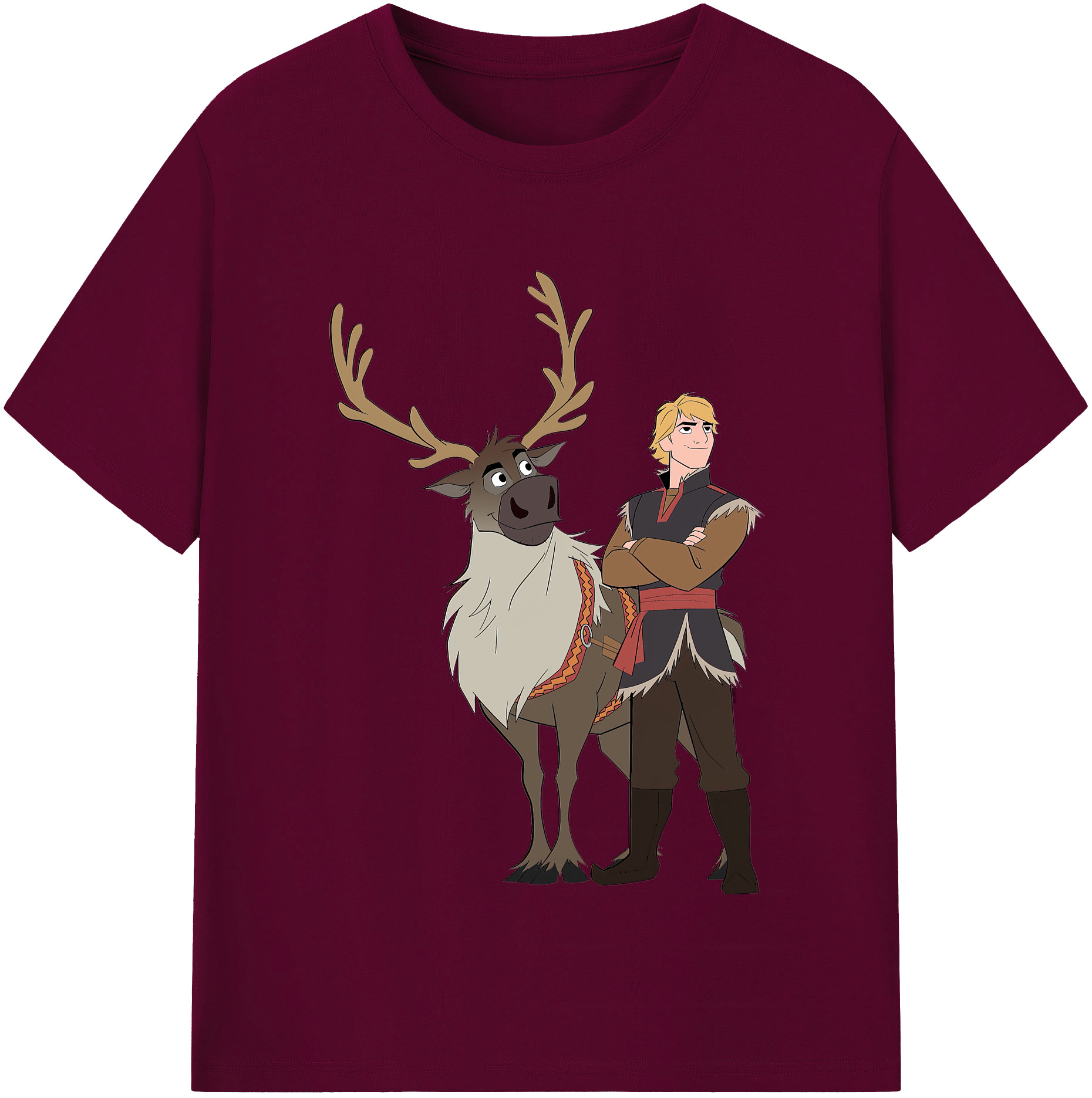 （画像用） アナと雪の女王 アンナ エルサ Frozen Anna Elsa レディースカジュアルプリントTシャツ（綿100％）